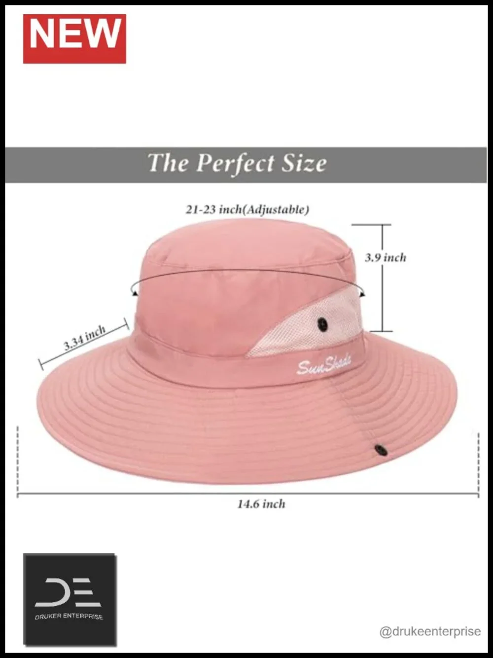Foldable Sun Hat with Ponytail Hole Mesh Wide Brim Beach Fishing Hat